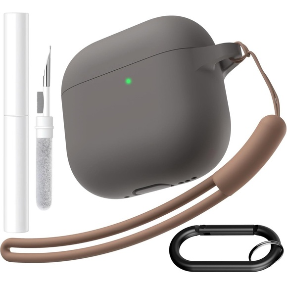 Other - Gray AirPods 4 Case with Accessories